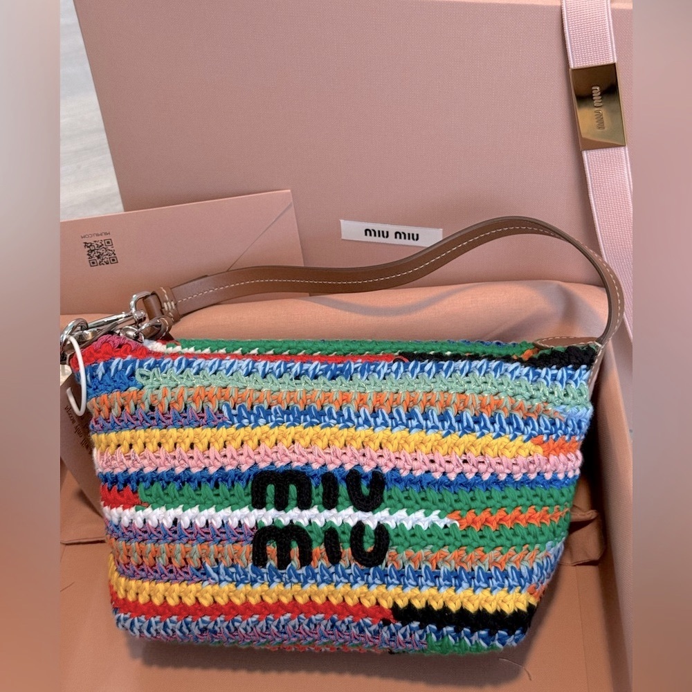 Miu Miu Rainbow Crochet bag